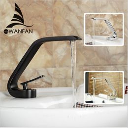 Bathroom Basin Faucet Brass Made Black Brush Nickel Oil Rubbed Bronze Faucet Basin Sink Mixer Tap Sink Vanity Faucet LH-16981