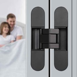 TOP KNORR Door Hinge, Furniture Hinge Accessories Adjustable Hidden Wooden Door Folding Door Can Withstand 60 KG