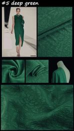 100cm*114cm Pure Silk Fabric Crepe 3D Floral Silk Material Luxury