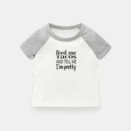 Diamonds Are A Girl's Best Friend Design Newborn Baby T-shirts Toddler Graphic Raglan Colour Short Sleeve Tee Tops