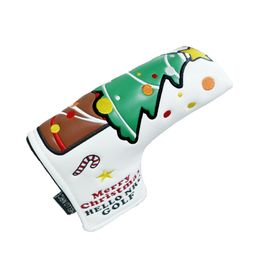 1 Pcs Golf Club Headcover Christmas Elements Unisex for Blade Putter Head Cove 2 Colours for Christmas Gift Friends