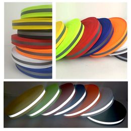 5 yards 20mm Safety Reflective Sew On Fabric Tape Strap Vest Webbing