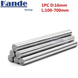 1pc d:16mm 100mm -600mm 3D printer rod shaft 16mm linear shaft chrome plated rod shaft CNC parts Kande