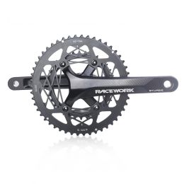RACEWORK Sturge Road Bike Crankset Hollowtech Crank Arms For bicycle Integrated Candle Pe 2 Crowns 110bcd Connecting Rods Double