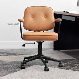 Office Chair Modern Household Bedroom Furniture Computer Chair Modern Simple Study Office Pulley Lift Swivel Recliner Chair TG