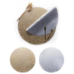 Table Mats Heat-resistant Placemats Anti-scalding Durable Pvc Woven Mat Set Heat Resistant Round For Dining Home