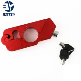 HZYEYO Universal Motorbike Parts Accessories Caps-Lock Motorcycle Aluminium Handlebar Grip Brake Lever Throttle Security Lock