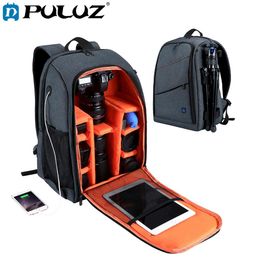 PULUZ Outdoor Portable Waterproof Scratch-Proof Dual Shoulders Backpack Camera Bag Digital DSLR Photo Video Bags Laptop Backpack