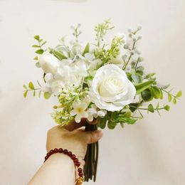 Wedding Flowers Bouquet For Bride Natural Artifical Bridesmaid Bbouquet Holding Accessories