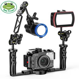 Accessories Essential Diving Photography Equipment Aluminium Alloy Dual Ball Joint Arm Lighting System Combination Accessory Anlge Adjustable