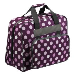 Practical Sewing Machine Handbag Crochet Kits Travel Carrying Case Tote Bag Oxford Cloth Large Capacity Crochet Kit Storage Bag