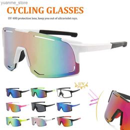 Outdoor Eyewear Polarised Cycling Sunglasses UV Protection Windproof Glasses For Men Women Polarised Lens Road Riding Bike Sport Glasses Eyewear Y240410