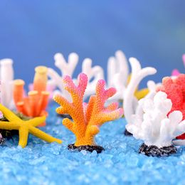 1PC Aquarium Coral Ornaments Resin Artificial Coral Colourful Landscape Underwater Aquarium Artificial Plant Fish Tank Decoration