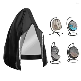 Chair Covers Egg Cover Black Patio Swing Waterproof Dust Protector With Zipper Protective Case For Outdoor