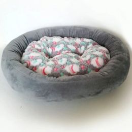 Warm Oval Plush Bed for Pets, House Cushion, Mat, Nest, Kennel, House, Pet, Winter, Lovely