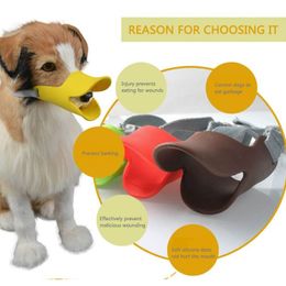 Anti-bite Masks Duck Mouth Mask Pets Accessories 1 Pc Dog Products Dog Muzzle Non-toxic Silicone Multifunction