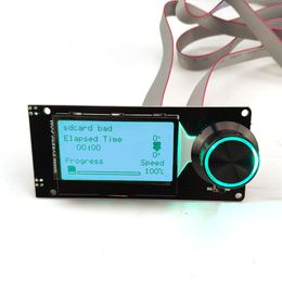 Toaiot Mini 12864 LCD Display Screen 3D Printer Parts Mini 12864 Smart Display 128x64 5V Support Marlin DIY For SKR With SD Card