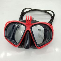 HD Snorkel Diving Mask Glasses with Holder for Gopro Camera anti fog Snorkeling Spearfishing Surfing equipment accessories Adult