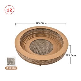 Cat Scratch Board Pad Grinding Nails Interactive Protecting Furniture Cat Toy Corrugated Large Size Catw Scratcher Toy Cardboard