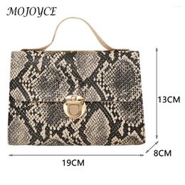 Totes Women Snake Print Shoulder Bag PU Leather Retro Large Capacity Serpentine Chain Female Shopping Purse