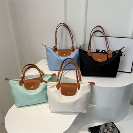 French New Longxiang Bag 2024 New Classic Colored Folding Bag Waterproof Handheld One Shoulder Tote Bag