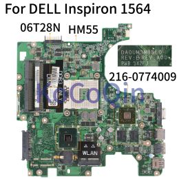 Motherboard KoCoQin Laptop motherboard For DELL Inspiron 1564 HD5450 Mainboard CN06T28N 06T28N DA0UM3MB8E0 06T28N HM55 2160774009 1G
