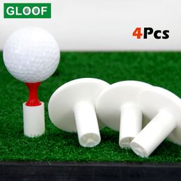 4Pcs Professional Rubber Golf Tees Holder For Golf Driving Range Tee Practise Tool White Indoor Outdoor Practise Mat