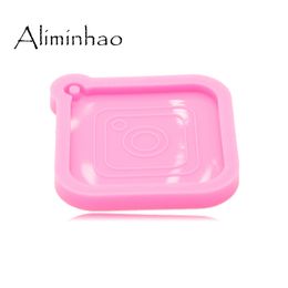 DY0820 Super Glossy Resin Square Silicone Mould for Craft Keychain, Epoxy Resin mold Jewellery Making