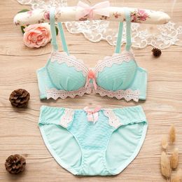 Bras Sets Sexy Soft Solid Colour Lingerie Set Underwire Push Up Bralette And Panty For Women Floral Sheer Lace Bra Underwear Lenceria