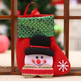Mini Christmas Socks Children's Party Supplies Holiday Pack Gifts New Year's Decoration
