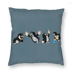 Pillow Funny Mole Cover 45x45 Home Decorative Print Cartoon Krtek Little Maulwurf Throw For Car Two Side