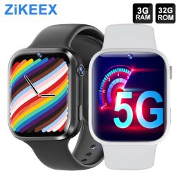 Devices ZiKEEX ZT7 4G Netcom Smartwatch 32G Rom Men Women Child Smart Watche APP 1350mAh Dual Camera WiFi GPS SIM Call For Android IOS