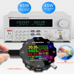 Colour APP battery tester electronic load 18650 capacity monitor indicator discharge charge usb Metre DC 12v power supply checker