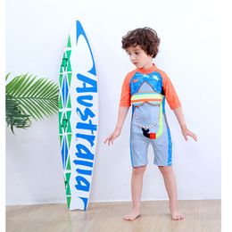 Children's One Piece Swimsuit Sunscreen Quick-Dry Baby Surfing Suit for Boys Girls Swimwear Toddler Bathing Suit