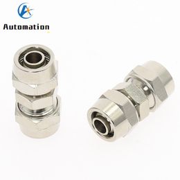 1Pcs PU 4 6 8 10 12 14 16 MM OD Hose Tube Connector PU Tube Direct Pneumatic Connector Quick Fast Twist Air Hose Tube Fittings