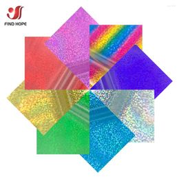 Window Stickers 8pcs Glitter Hologram 12"x10"Bundle Heat Transfer Iron-on Tshirt Film HTV Printing For Cricut Clothing Bag