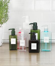 6 Colors Liquid Soap Dispenser 450ML Travel Square Foam Dispenser Shower Gel Body Wash Shampoo Pump Bottle in stock A067310801