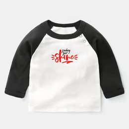 Home Sweet Home Design Newborn Baby T-shirts Find Your Voice Got To Get Out Printing Raglan Color Long Sleeve Tee Tops