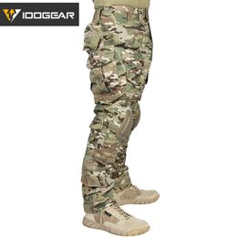 IDOGEAR Gen2 Combat Men Pants With Knee Pads BDU Tactical Trousers Hunting Multi-camo 3206