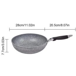 Frying Pan 20cm 26cm Non-stick Skillet Pot Aluminium Cooker Wok Bread Pizza Egg Pan Gas Stove Pancake Pan for Home Kitchen Tools