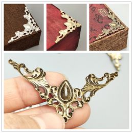 300PCS Box Angle Corner Brackets Antique Decorative Protector For Notebook Cover Menus Photo Frame Furniture Hardware Accessorie