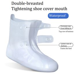 Boots Waterproof Shoe Cover Outdoor Rainy Days Silicone PVC Material Unisex Shoes Protectors Non-slip Reusable Rain Boots Covery