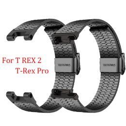 Accessories Stainless Steel Strap For Amazfit TRex 2 Watchband For Amazfit T Rex 2/T Rex Pro Metal Bracelet For amazfit trex pro Wristband