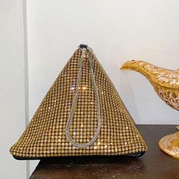 Totes Triangle Crystal Clutch Purse Shoulder Bag Rhinestone Handmade Purses And Handbags Designer Evening