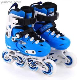 Inline Roller Skates Thickened Speed Skating Bracket Smooth Shoes Childrens Roller Skates Support Flat Set Kids Inline Skates Gift With 4-wheel Y240410