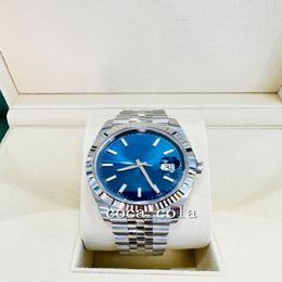 2023 QC Cheque Luxury Wristwatch 41mm Blue Dial Jubilee 18K White Gold Bezel Watch sapphire Steel Mechanical Automatic Movement Men245L