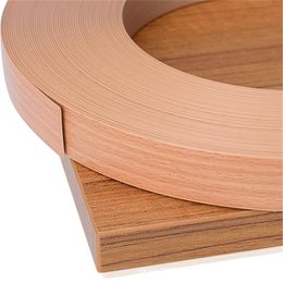 10M PVC Furniture edge banding strip Hot Melt adhesive sealing tape wood veneer sheet for Cabinet Desk Surface Edging Protector