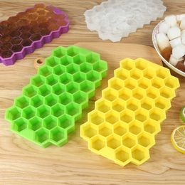 Silicone Ice Cube Tray, Ice Cube Maker Mould with Lids for Ice Cream, Bar Party, Whiskey Cocktail, Cold Drink Tools, 37 Grids