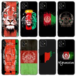 Afghan Afghanistan Flag Phone Case For Apple iPhone 13 12 Mini 11 Pro XS Max XR X 8 7 6S 6 Plus SE 2022 2020 5S 5 Black Cover