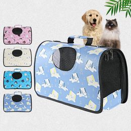 Pet Dog Cat Bag Shoulder Portable Cross Slung Backpack Hand-held Breathable Light Dog Cat Bag For Transport Going Out Suitcase